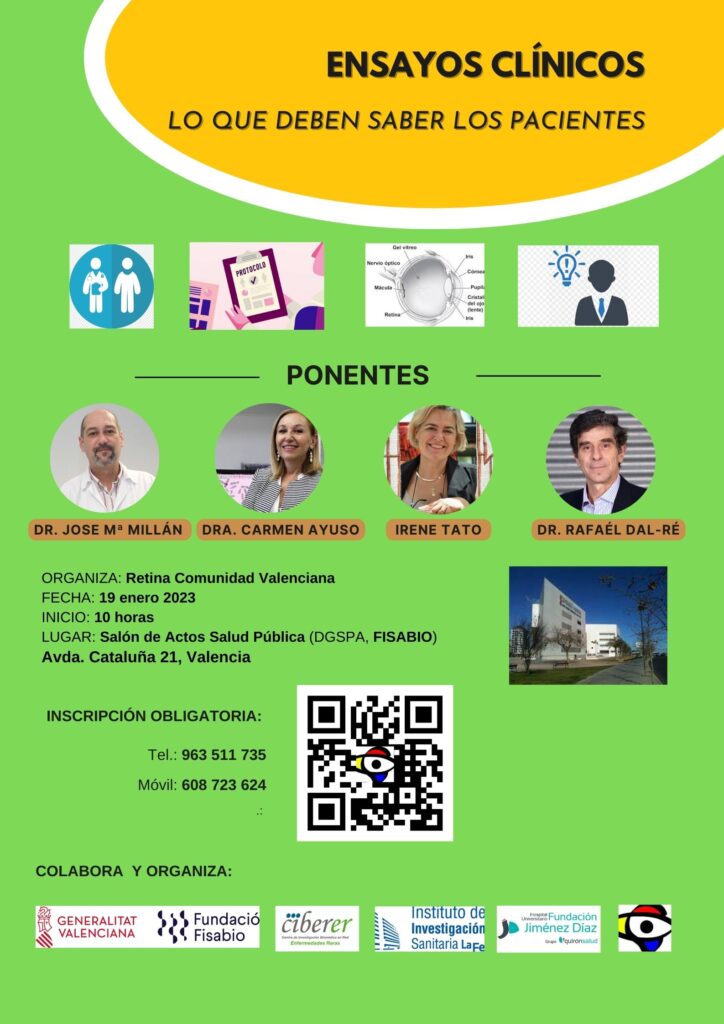 Cartel de la jornada con QR 