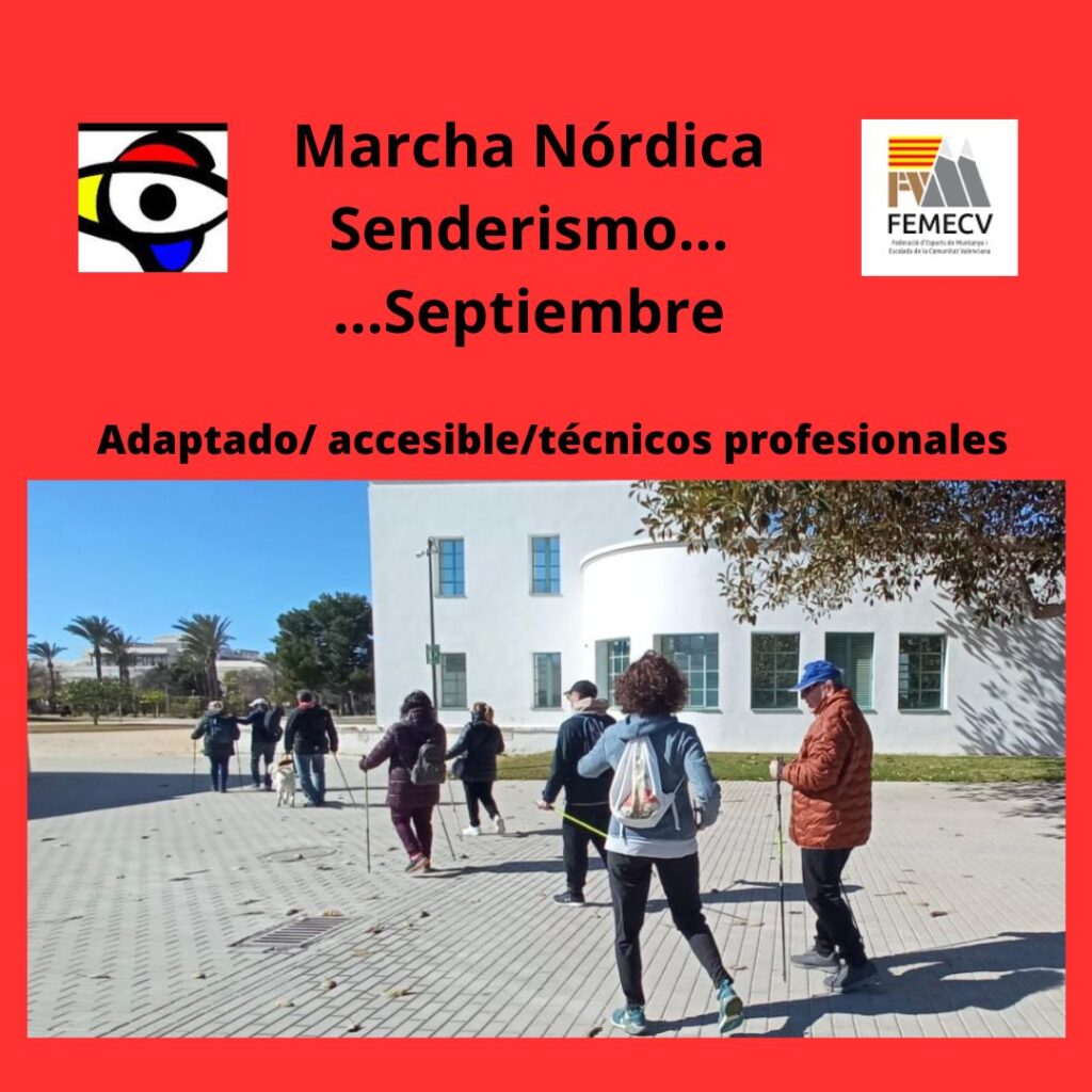 Marcha nórdica adaptada a partir de septiembre