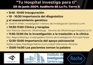 Cartel jornada 20 de junio. Distrofia hereditaria de retina.