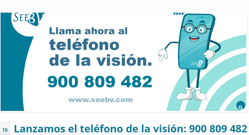 TELEFONO GRATUITO DE LA VISIÓN